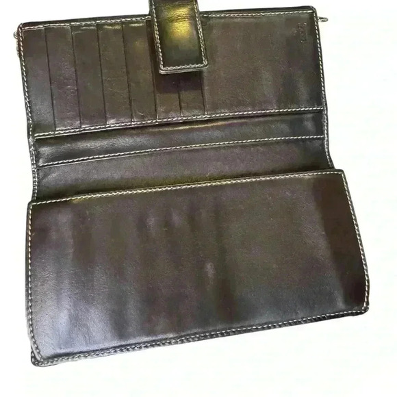 Gucci Horsebit canvas bamboo d ring continental wallet. - Picture 5 of 11